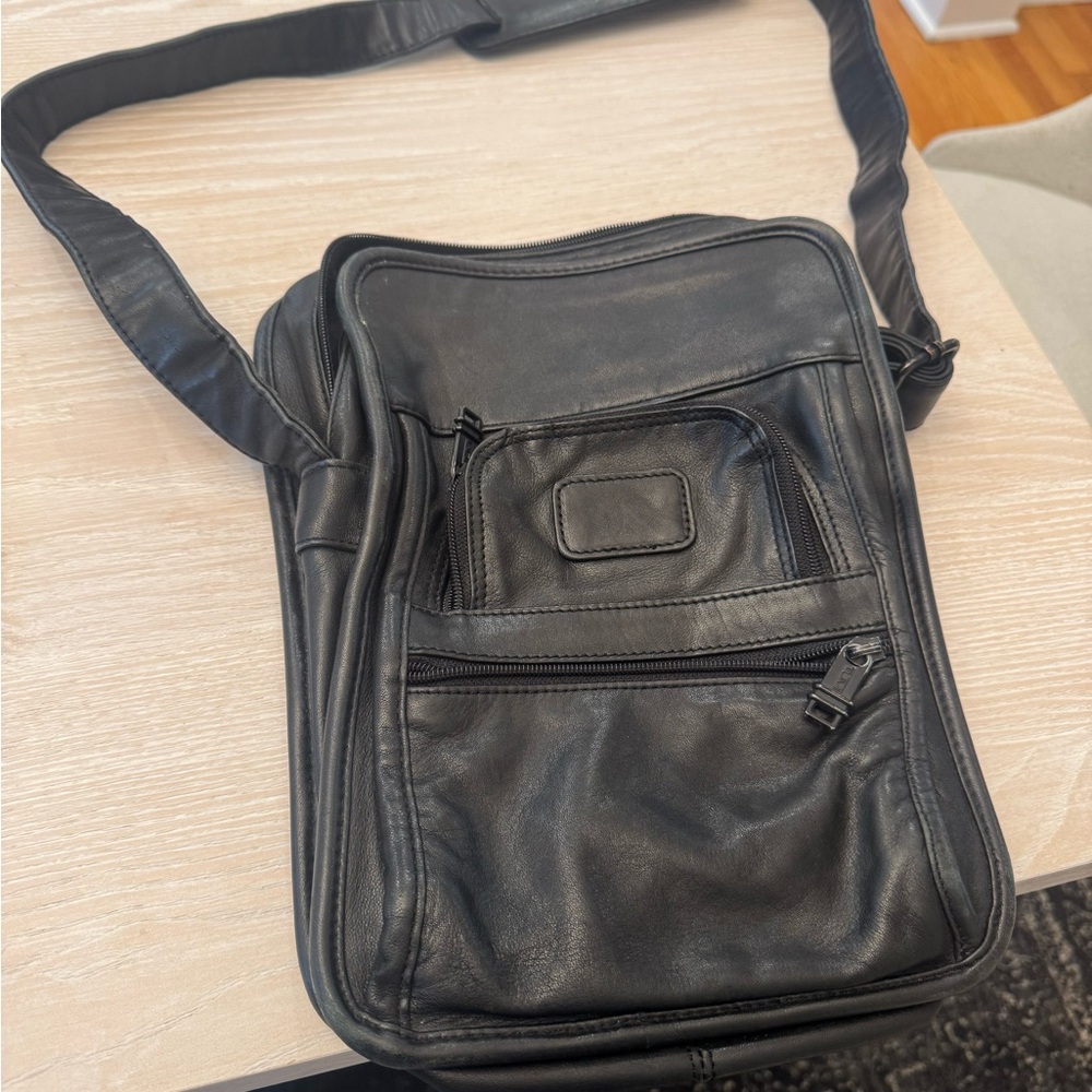 Black Leather Shoulder Bag